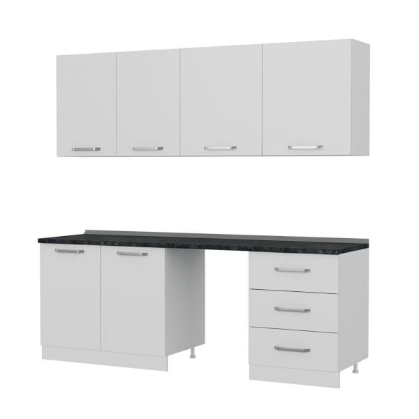 Minar 220 Cm Mutfak Dolabı Beyaz 220-B12