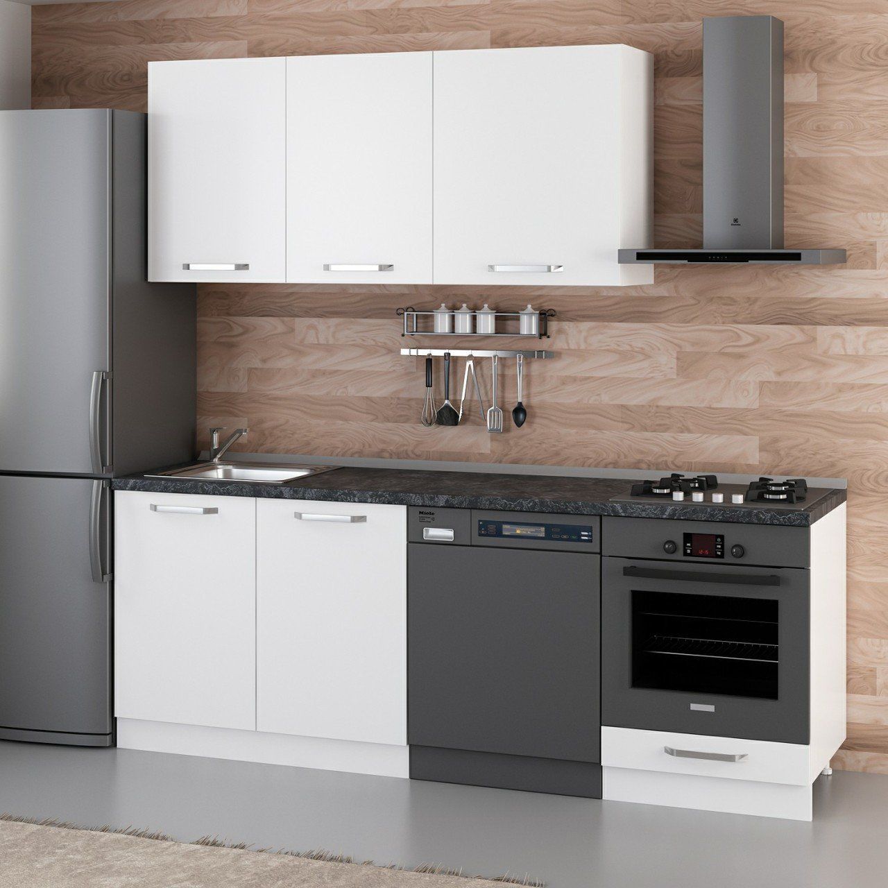 Minar 220 Cm Mutfak Dolabı Beyaz 220-B13