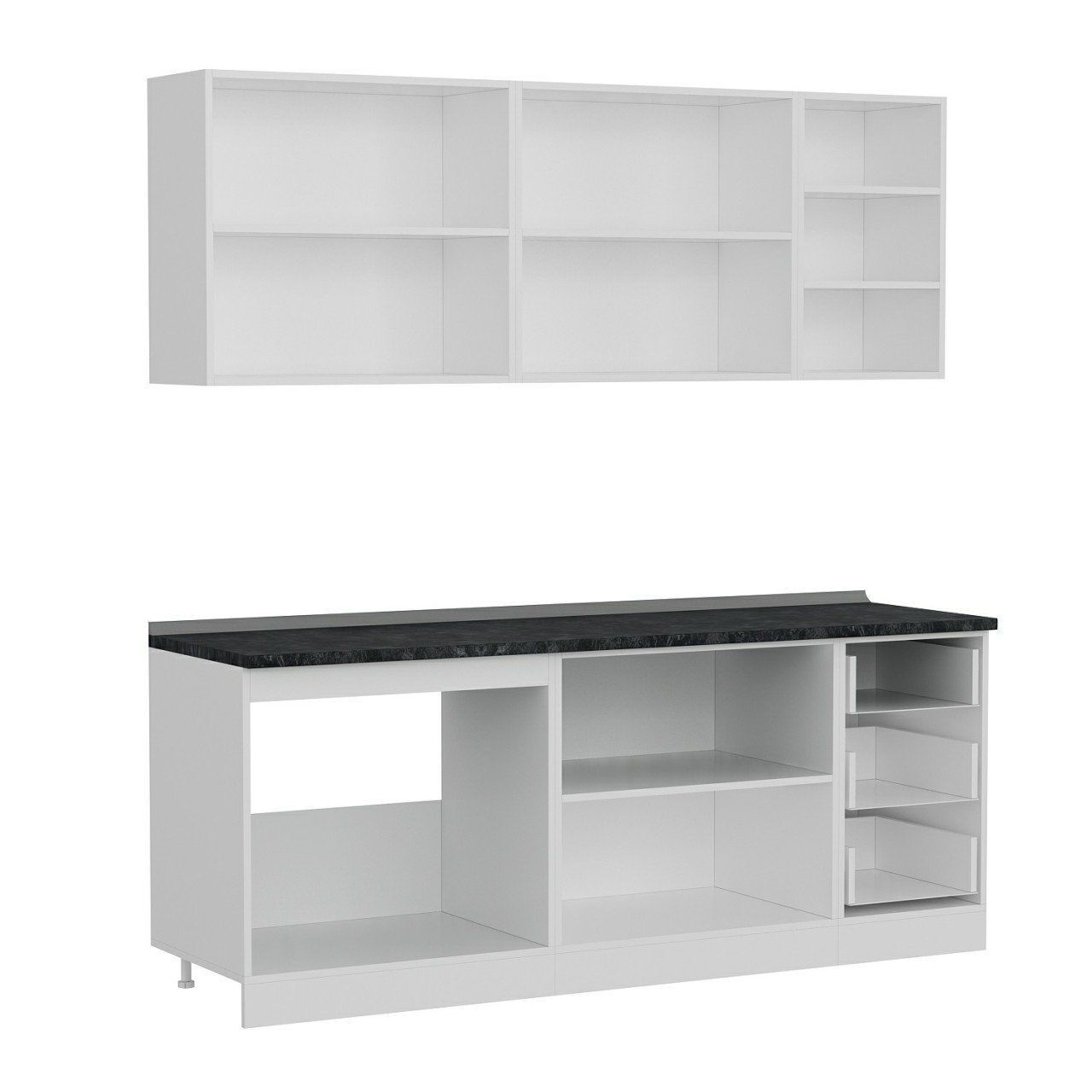 Minar 205 Cm Mutfak Dolabı Beyaz 205-B1