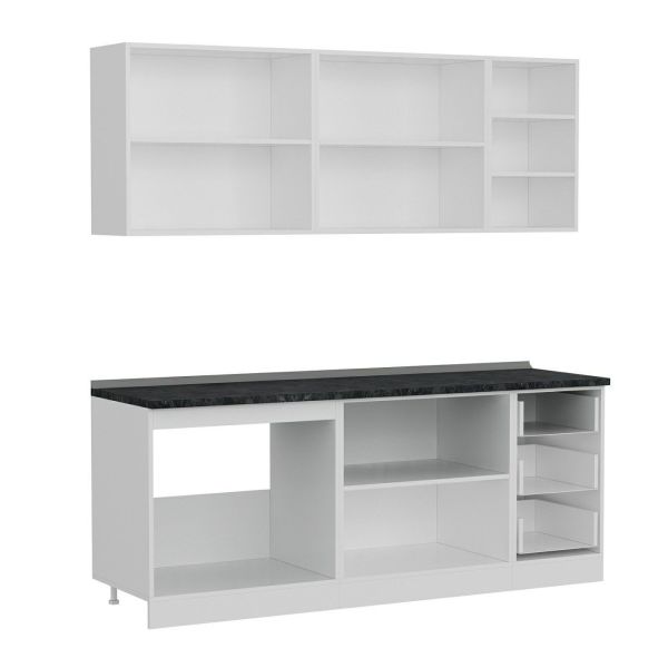 Minar 205 Cm Mutfak Dolabı Beyaz 205-B1