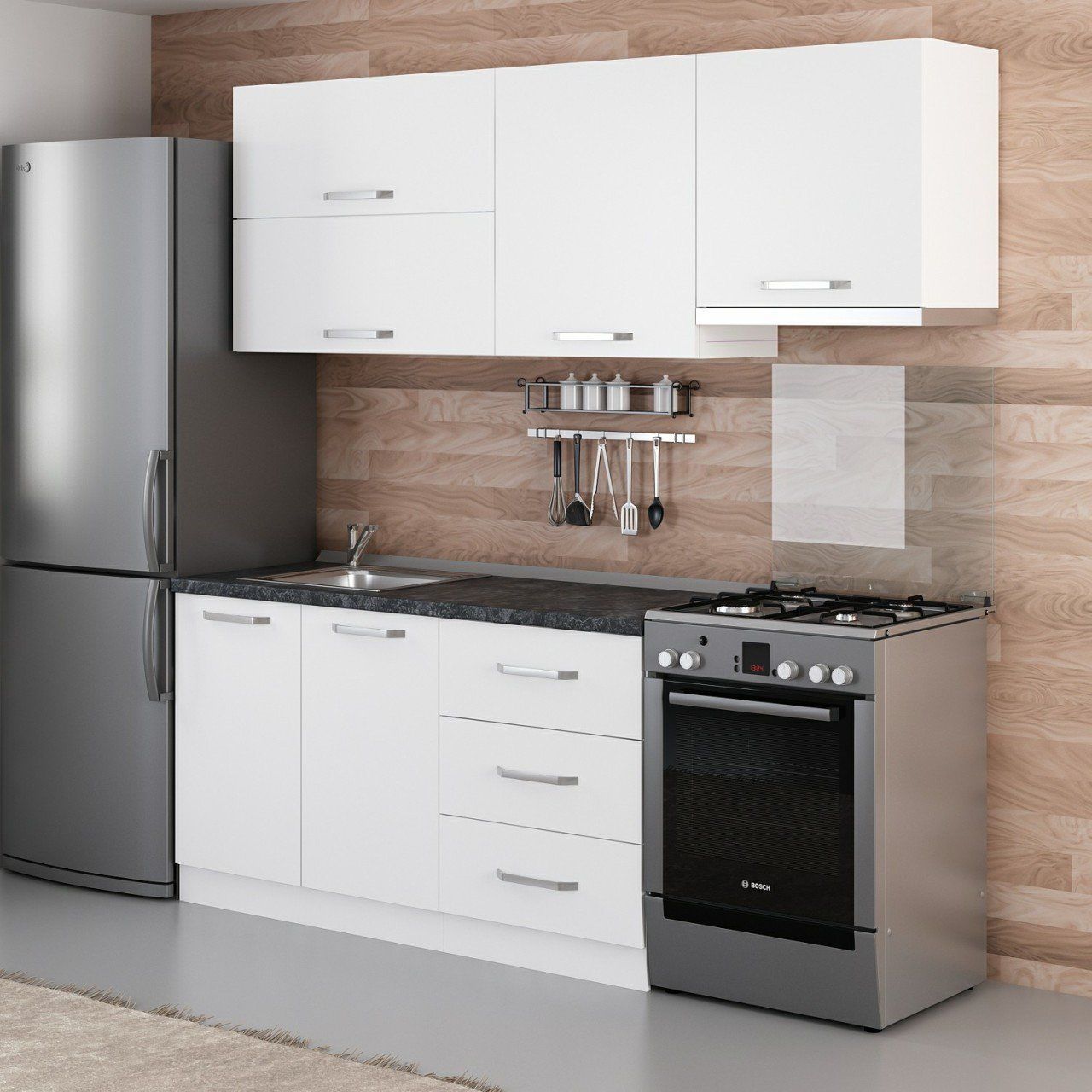 Minar 210 Cm Mutfak Dolabı Beyaz 210-B4