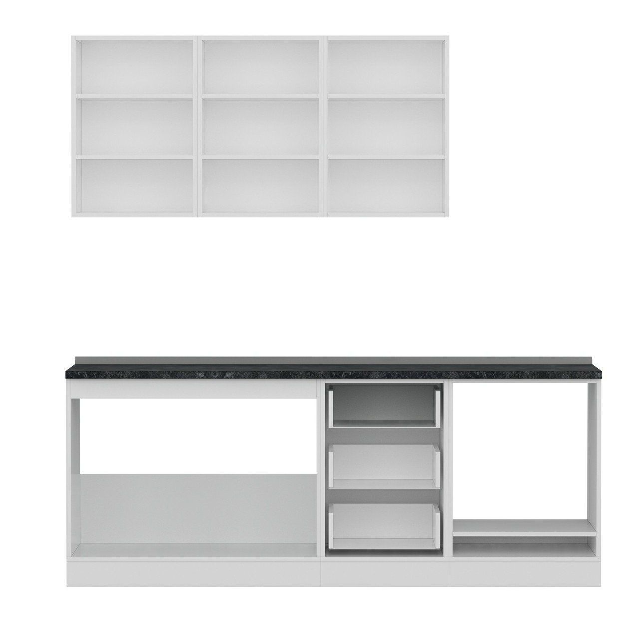 Minar 210 Cm Mutfak Dolabı Beyaz 210-B6