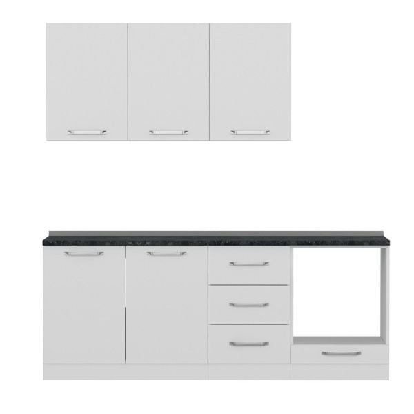 Minar 210 Cm Mutfak Dolabı Beyaz 210-B6