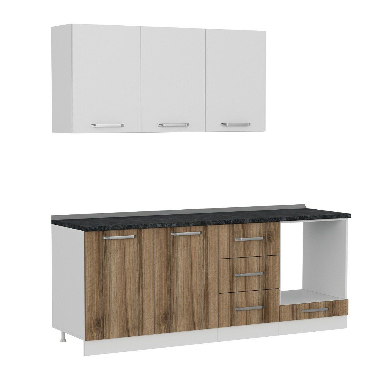 Minar 210 Cm Mutfak Dolabı Beyaz Dore 210-D6