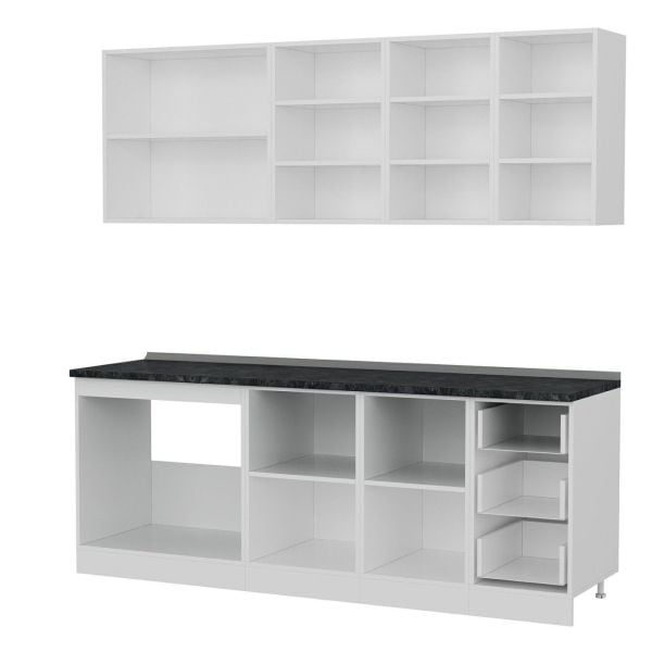 Minar 215 Cm Mutfak Dolabı Beyaz 215-B1