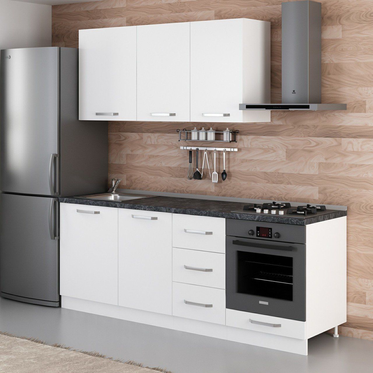 Minar 215 Cm Mutfak Dolabı Beyaz 215-B3