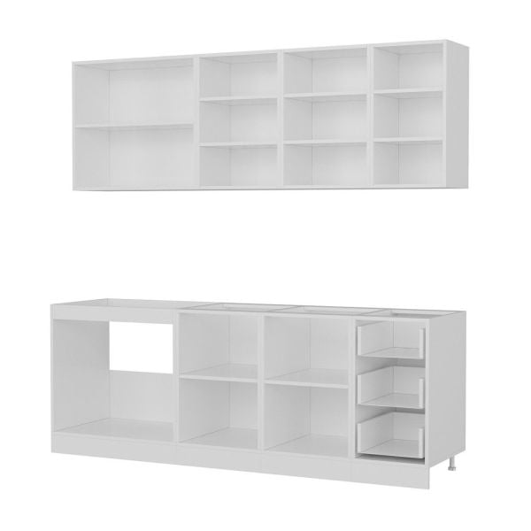 Minar 220 Cm Mutfak Dolabı Beyaz 220-B2