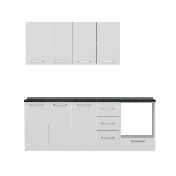 Minar 220 Cm Mutfak Dolabı Beyaz 220-B4