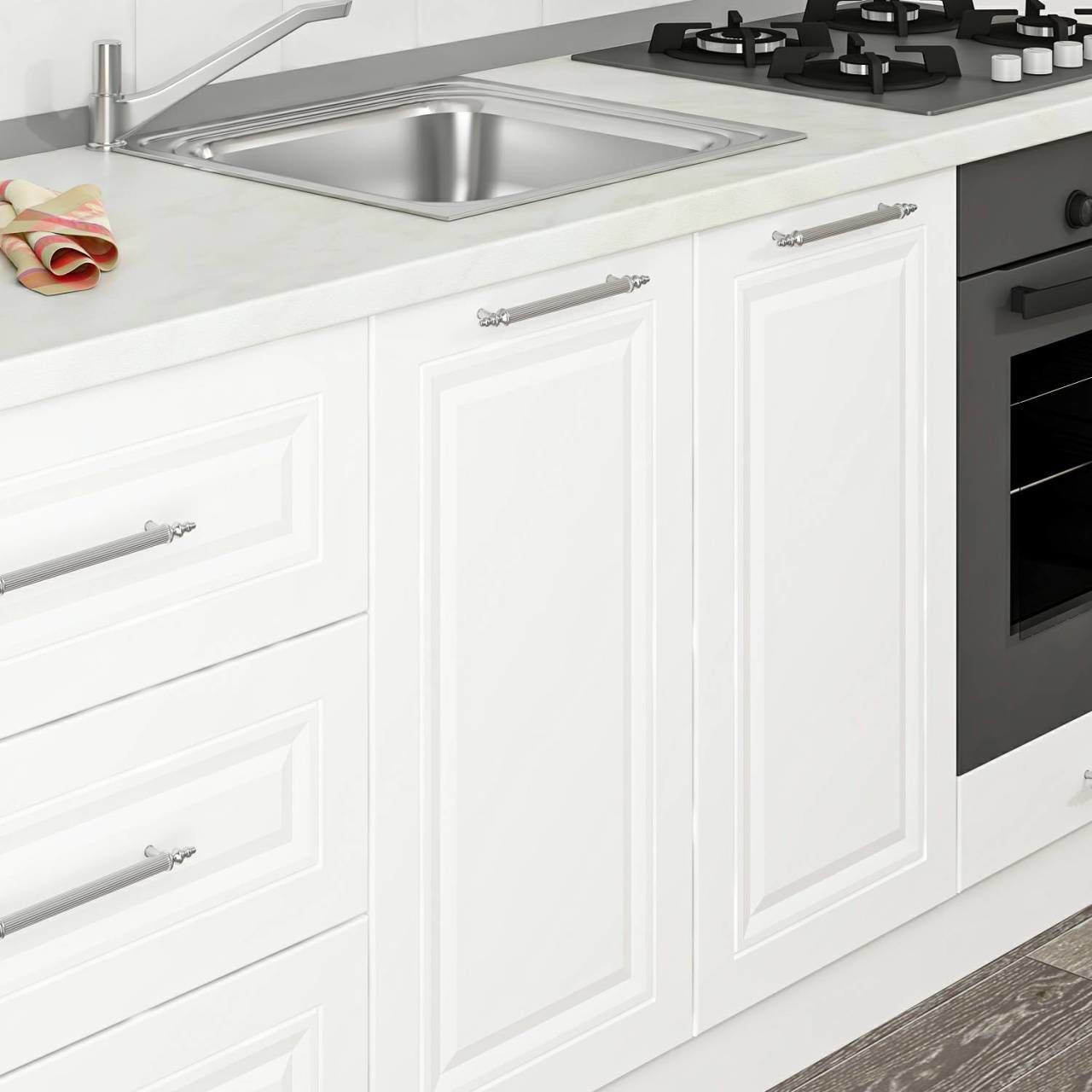 Minar 200 Cm Mbr C + Alm. Füme Cam Mutfak Dolabı Byz 200-Mcacb1