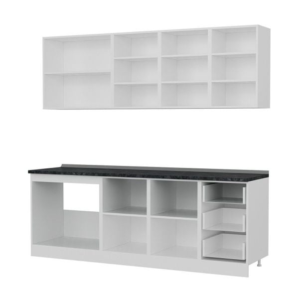 Minar 225 Cm Mutfak Dolabı Beyaz 225-B1