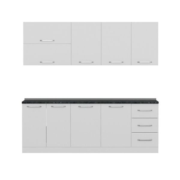 Minar 225 Cm Mutfak Dolabı Beyaz 225-B1