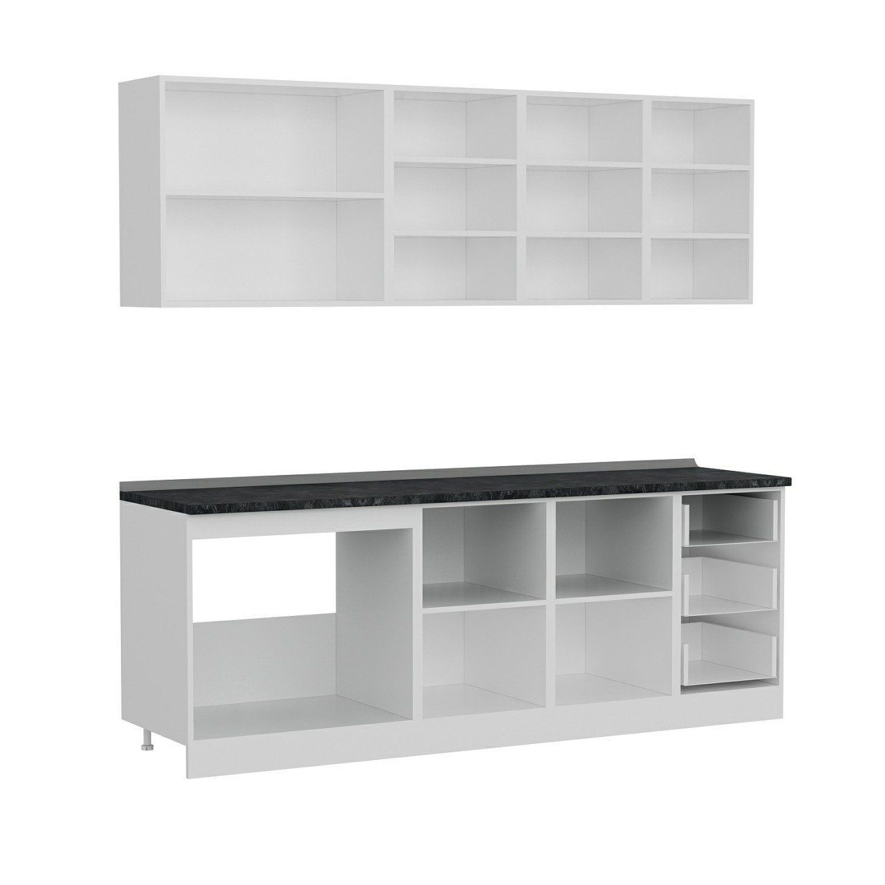 Minar 225 Cm Mutfak Dolabı Beyaz 225-B1