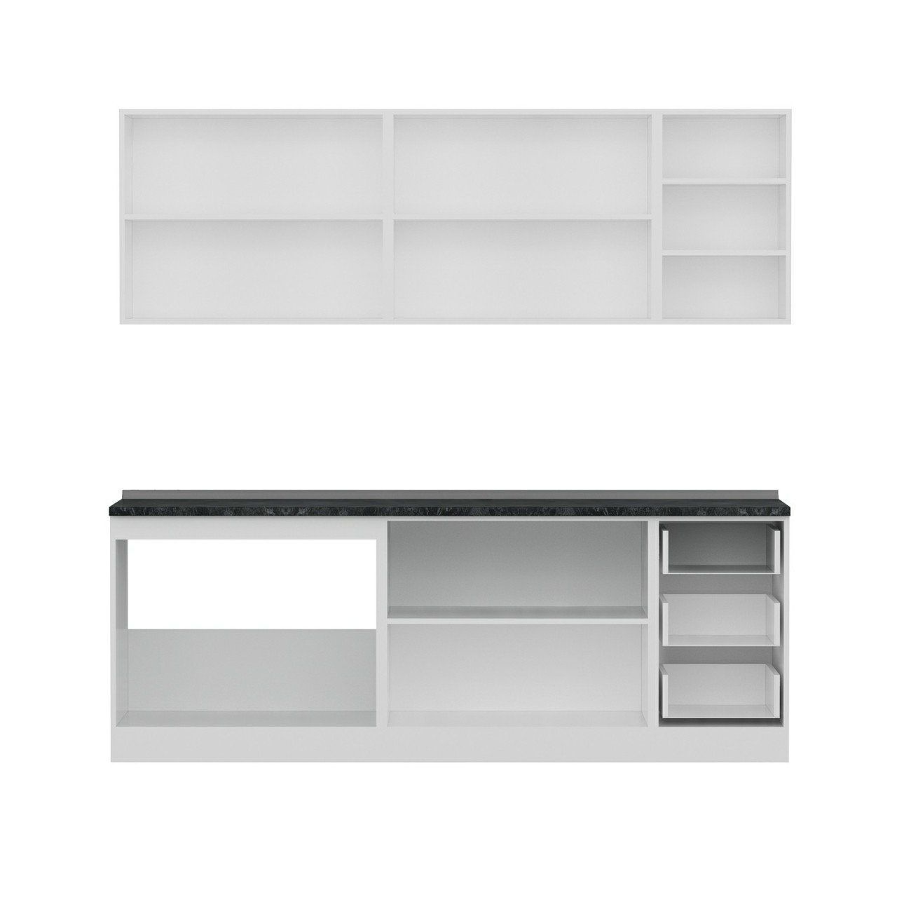 Minar 225 Cm Mutfak Dolabı Beyaz 225-B2