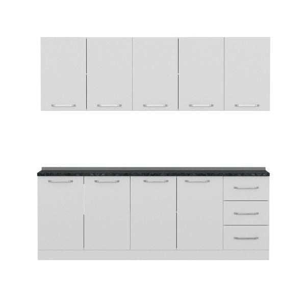 Minar 225 Cm Mutfak Dolabı Beyaz 225-B2