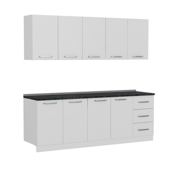 Minar 225 Cm Mutfak Dolabı Beyaz 225-B2