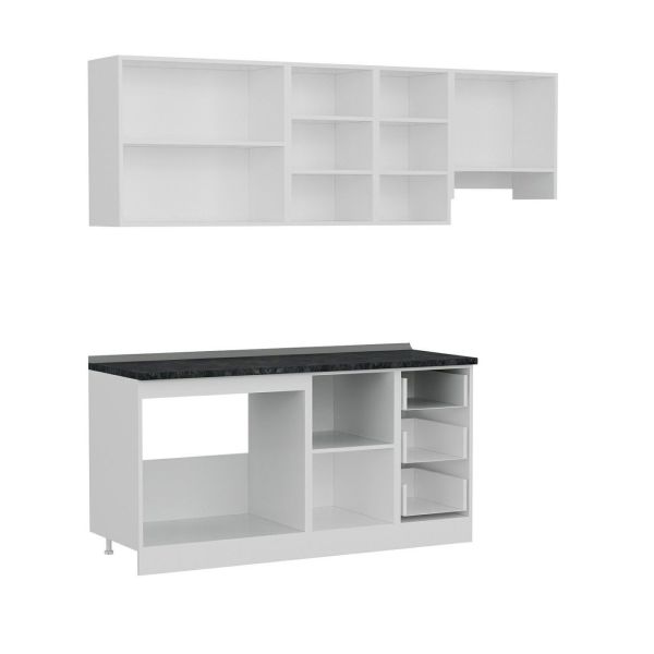 Minar 225 Cm Mutfak Dolabı Beyaz 225-B4