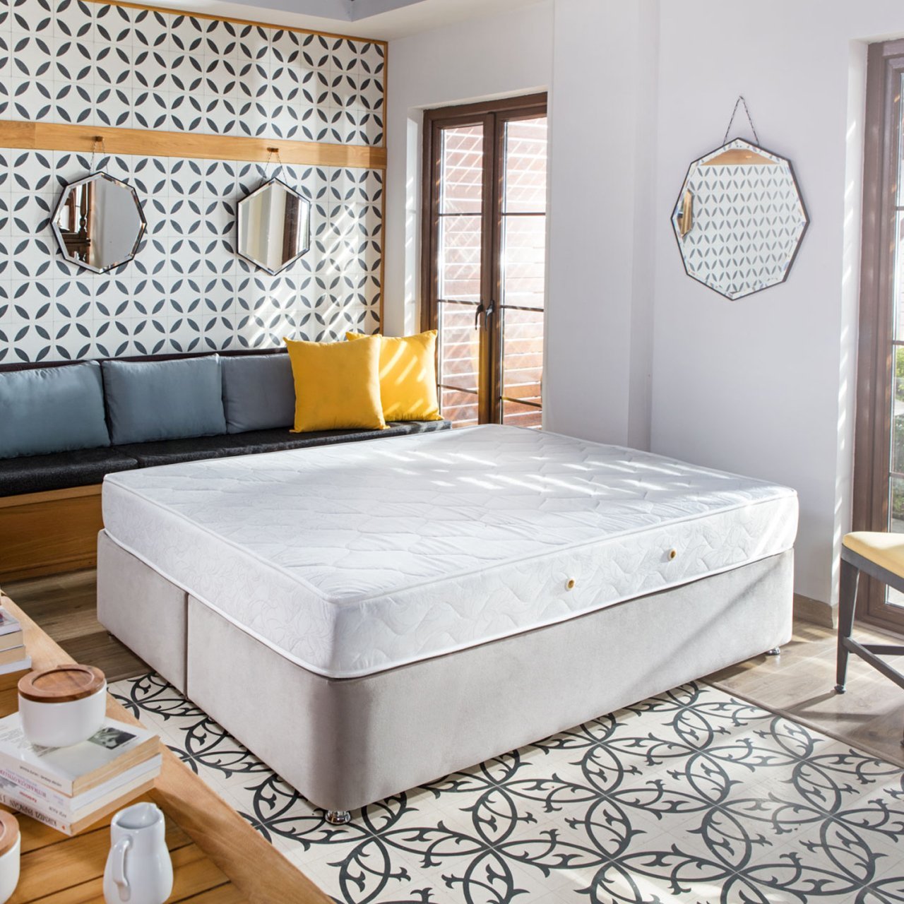 Minar Yağmur Çift Kişilik Ort Yatak 160 X 200 Cm