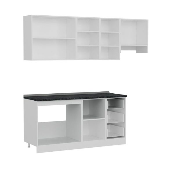 Minar 225 Cm Mutfak Dolabı Beyaz 225-B7