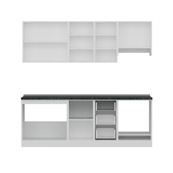 Minar 225 Cm Mutfak Dolabı Beyaz 225-B8