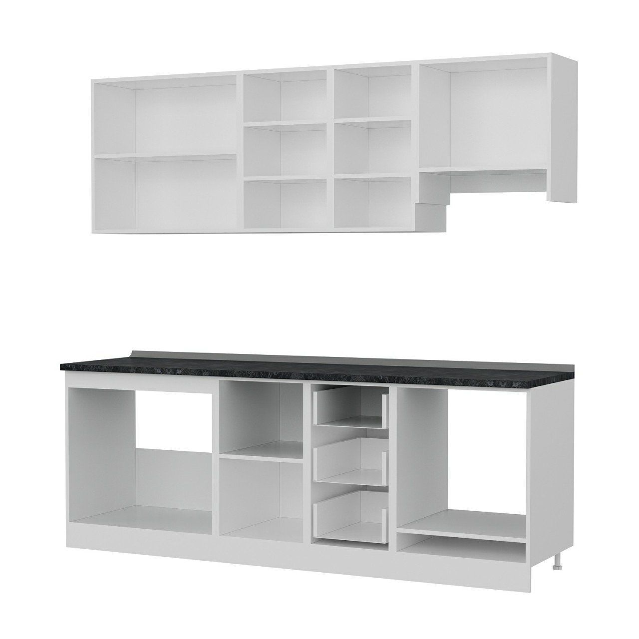 Minar 225 Cm Mutfak Dolabı Beyaz 225-B8