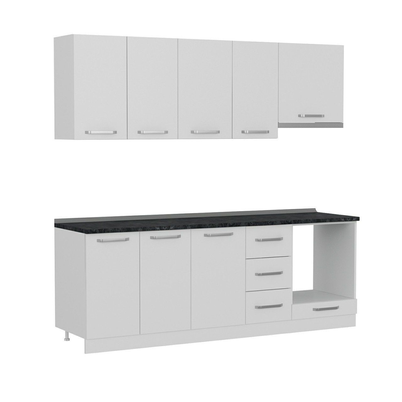 Minar 225 Cm Mutfak Dolabı Beyaz 225-B8