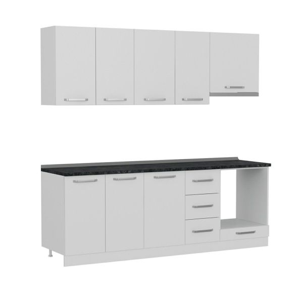 Minar 225 Cm Mutfak Dolabı Beyaz 225-B8