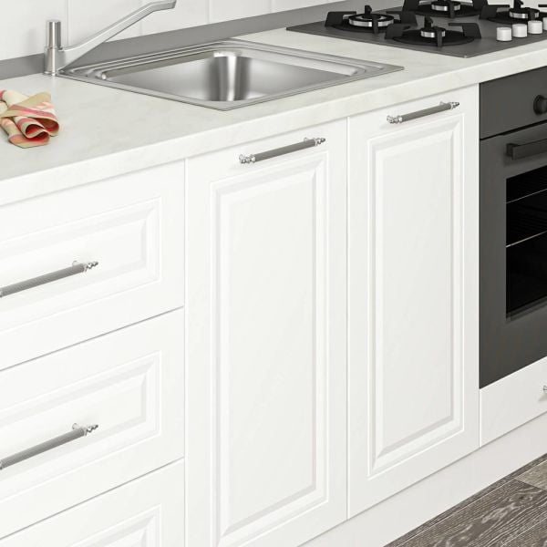 MİNAR 200 CM MEBRAN C MUTFAK DOLABI BEYAZ 200-MCB1