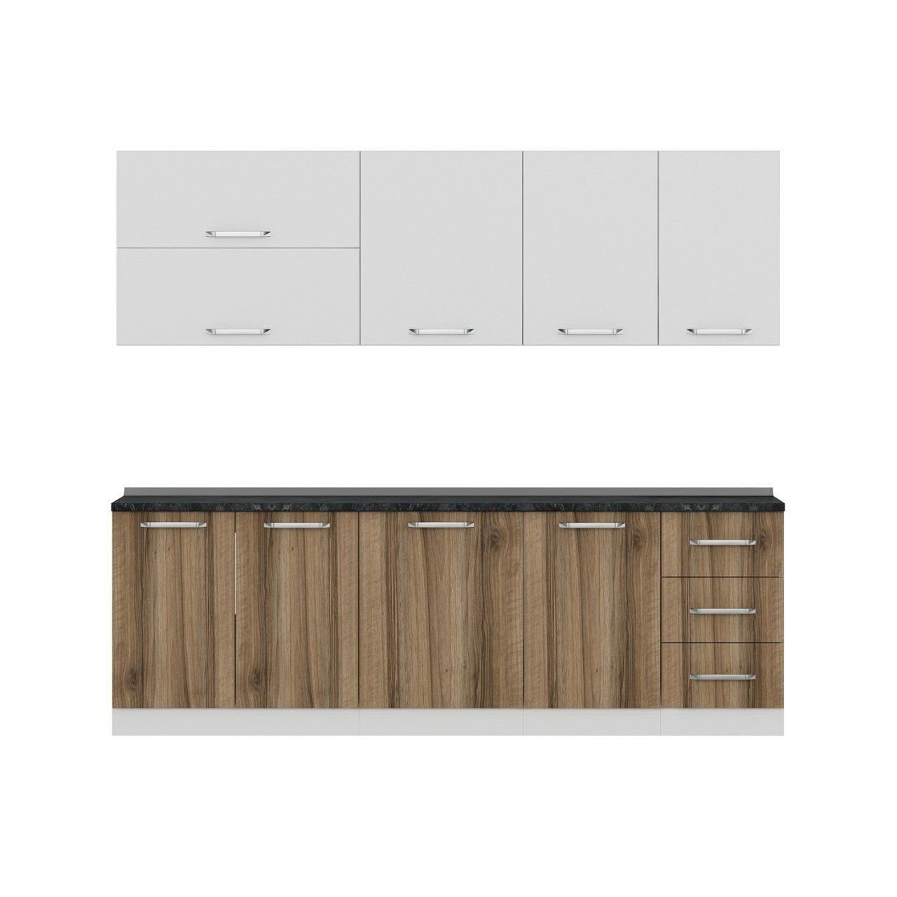 Minar 245 Cm Mutfak Dolabı Beyaz Dore 245-D2