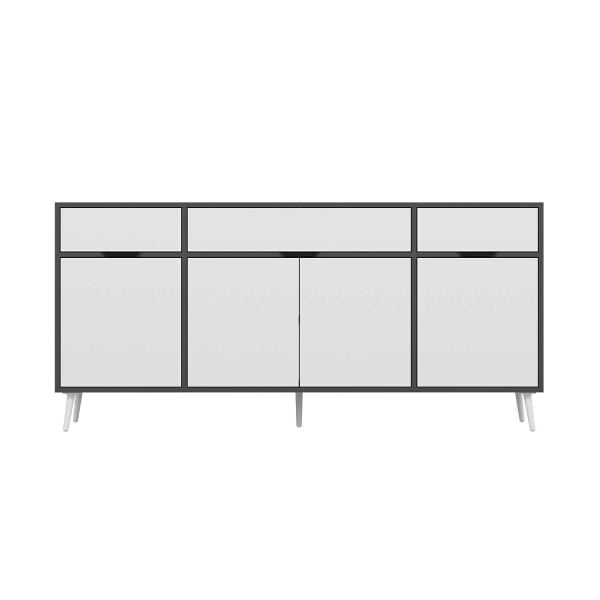 Elina Ayaklı Konsol - Antrasit/Beyaz