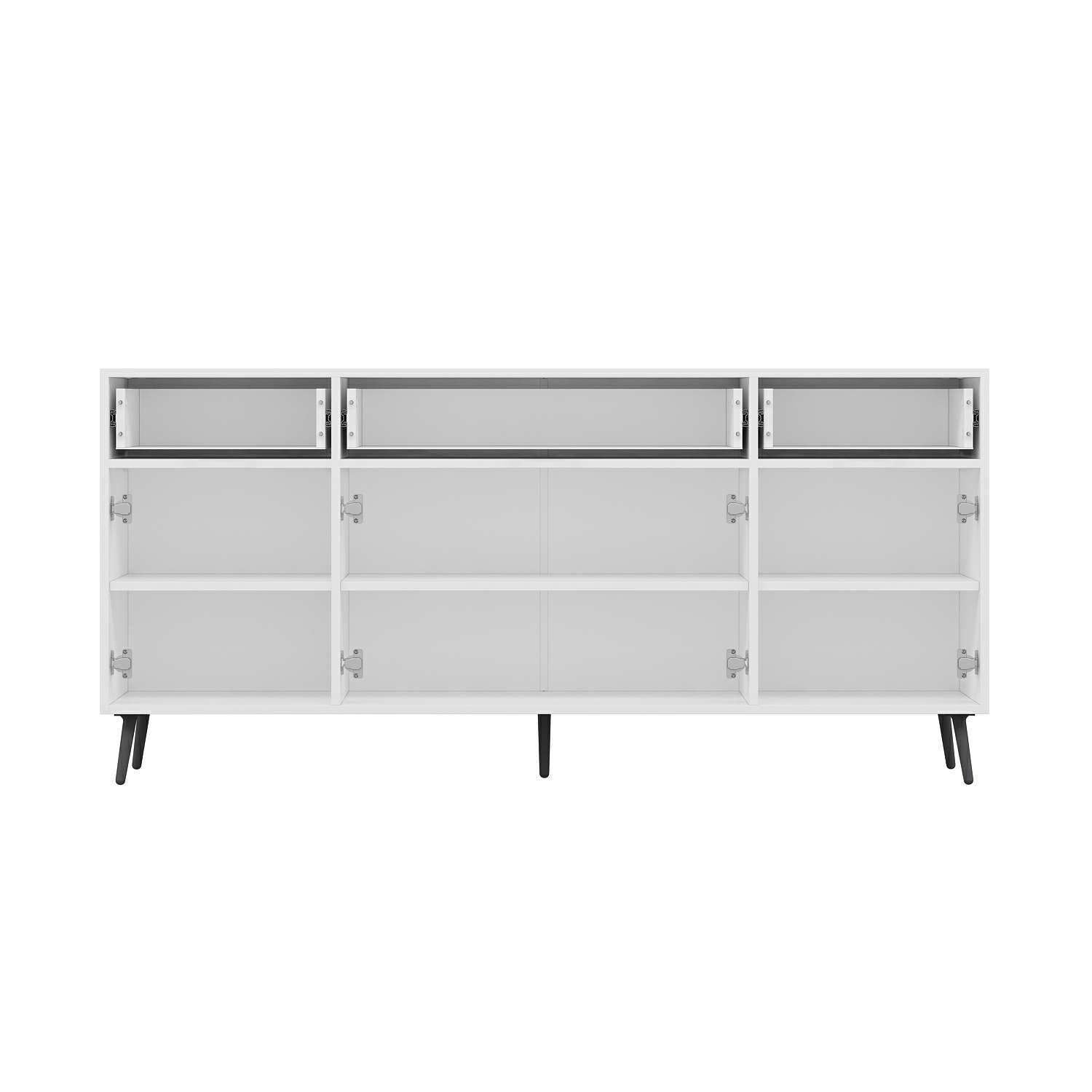 Elina Ayaklı Konsol - Beyaz/Antrasit