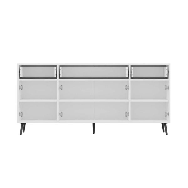 Elina Ayaklı Konsol - Beyaz/Antrasit