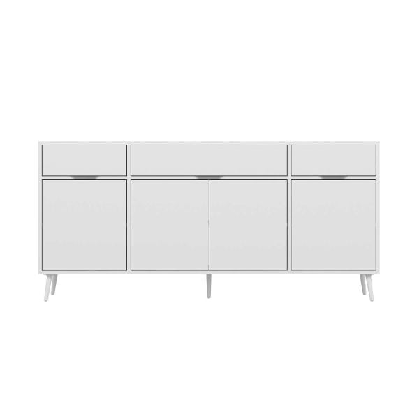 Elina Ayaklı Konsol - Beyaz/Beyaz