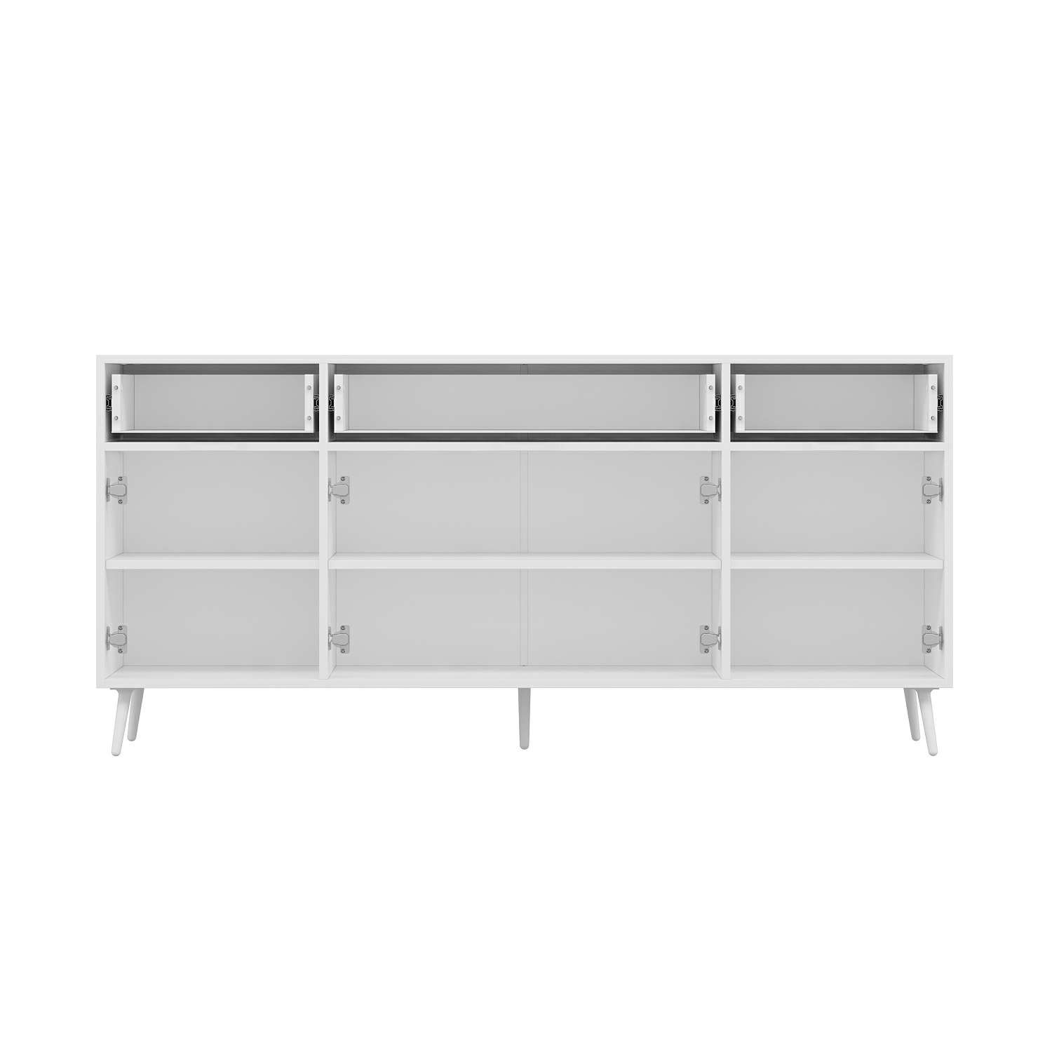 Elina Ayaklı Konsol - Beyaz/Beyaz