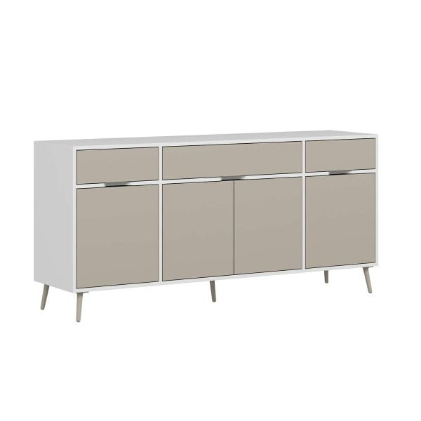 Elina Ayaklı Konsol - Beyaz/Kumtaşı