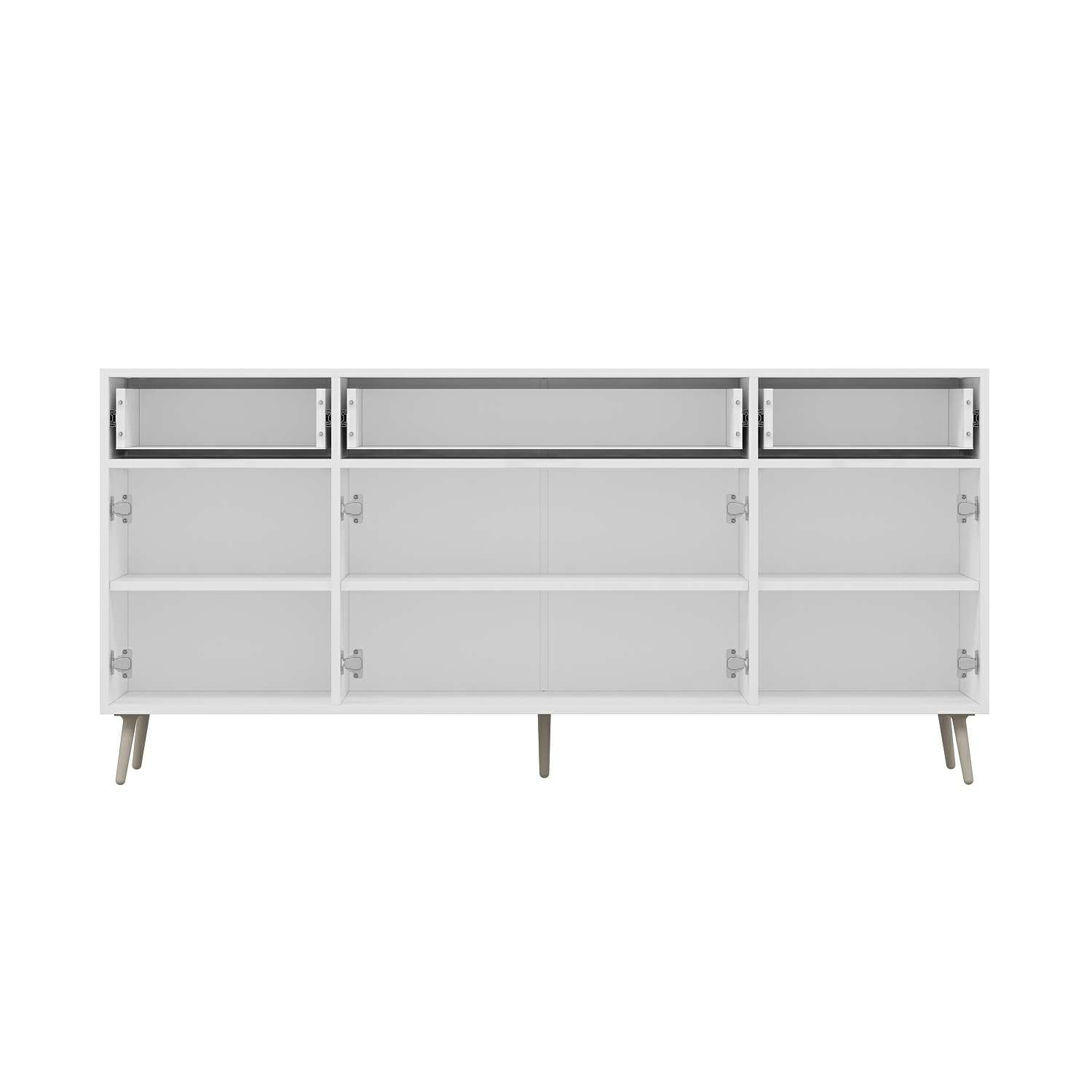 Elina Ayaklı Konsol - Beyaz/Kumtaşı