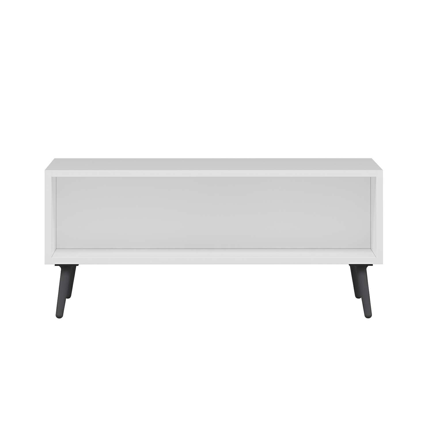 Elina Ayaklı Orta Sehpa - Beyaz/Antrasit