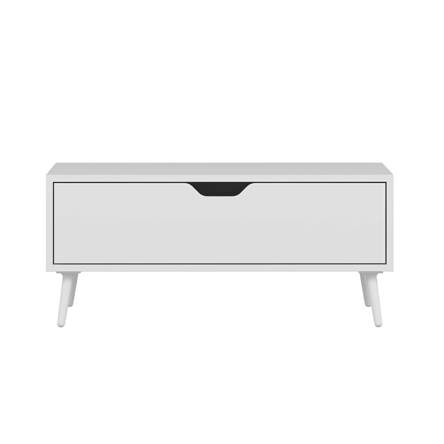 Elina Ayaklı Orta Sehpa - Beyaz/Beyaz