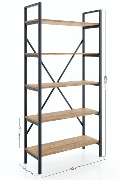 Cera Kitaplık 90 - Barok Ceviz