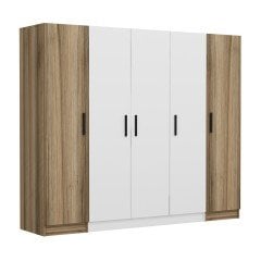 Kale 5 Kapaklı 2Ç Dolap - Beyaz Dore