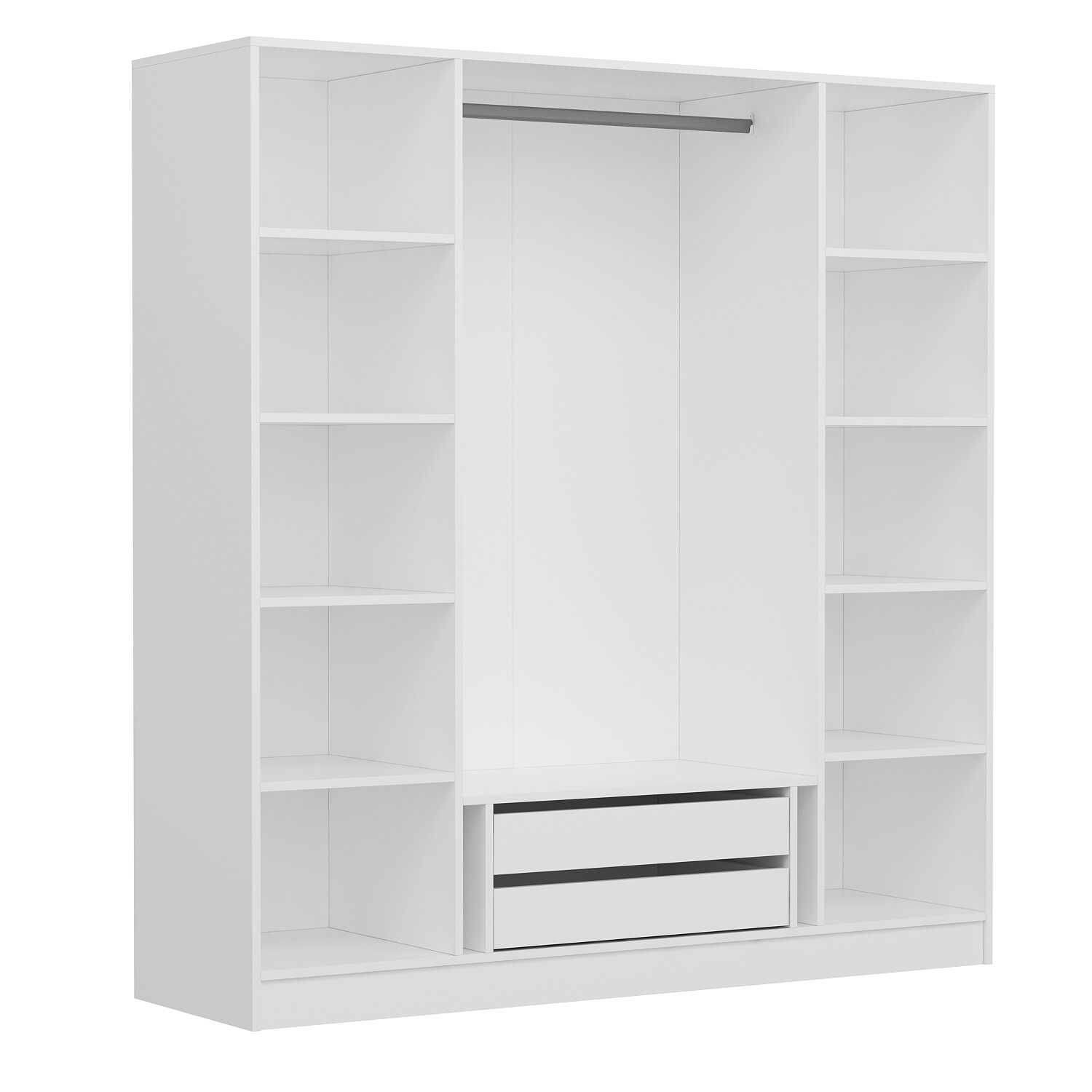 Minar Maja 4 Kapaklı Gardrop - Beyaz