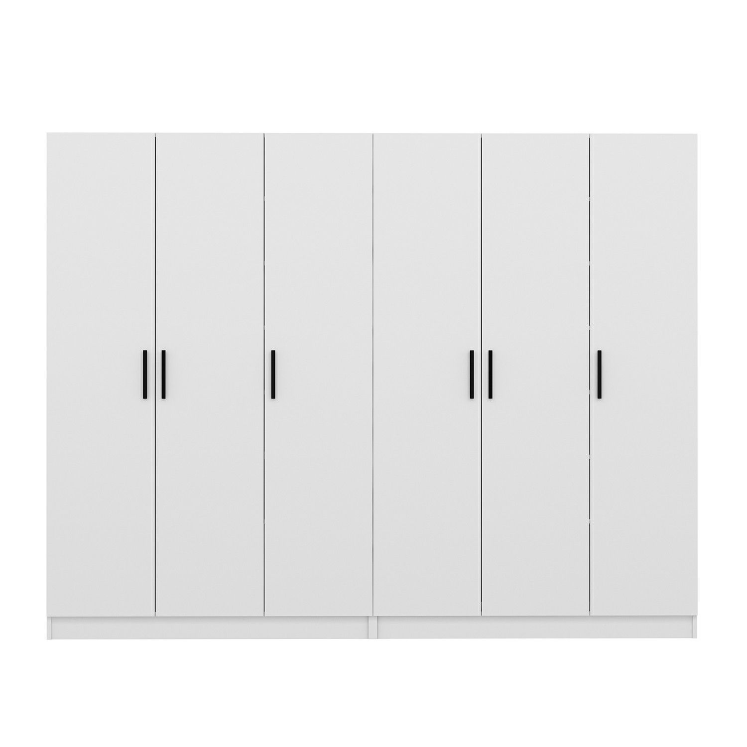 Minar Kale 210 Cm 6 Kapaklı 2B Raf Portmanto Beyaz