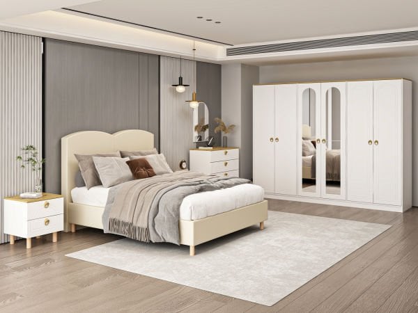 Lotus Bohem Tarz Yatak Odası Takımı - Artisan/Beyaz