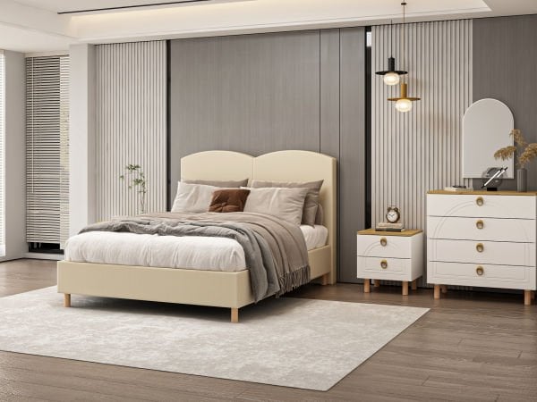 Lotus Bohem Tarz Yatak Odası Takımı - Artisan/Beyaz