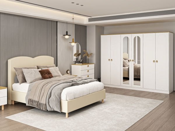 Lotus Bohem Tarz Yatak Odası Takımı - Artisan/Beyaz