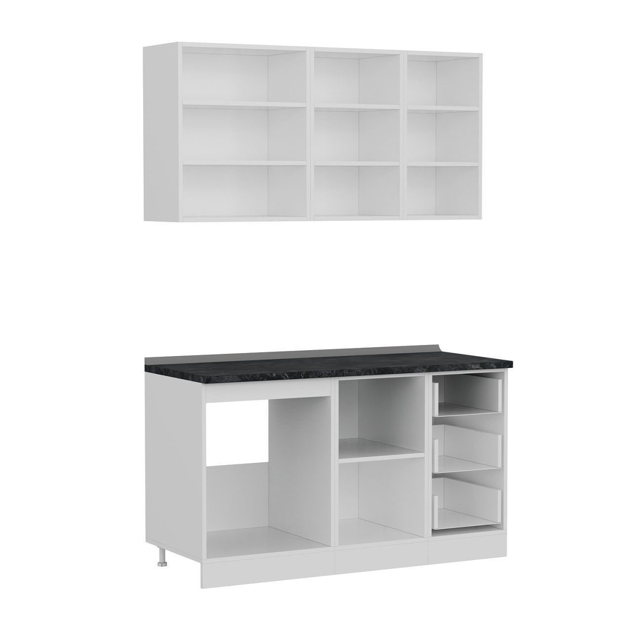 Minar 145 Cm Mutfak Dolabı Beyaz 145-B1