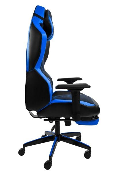 XPrime Tyler Oyuncu Koltuğu Hybrid Kumaş 4D Kolçak Ayak Uzatmalı Mavi