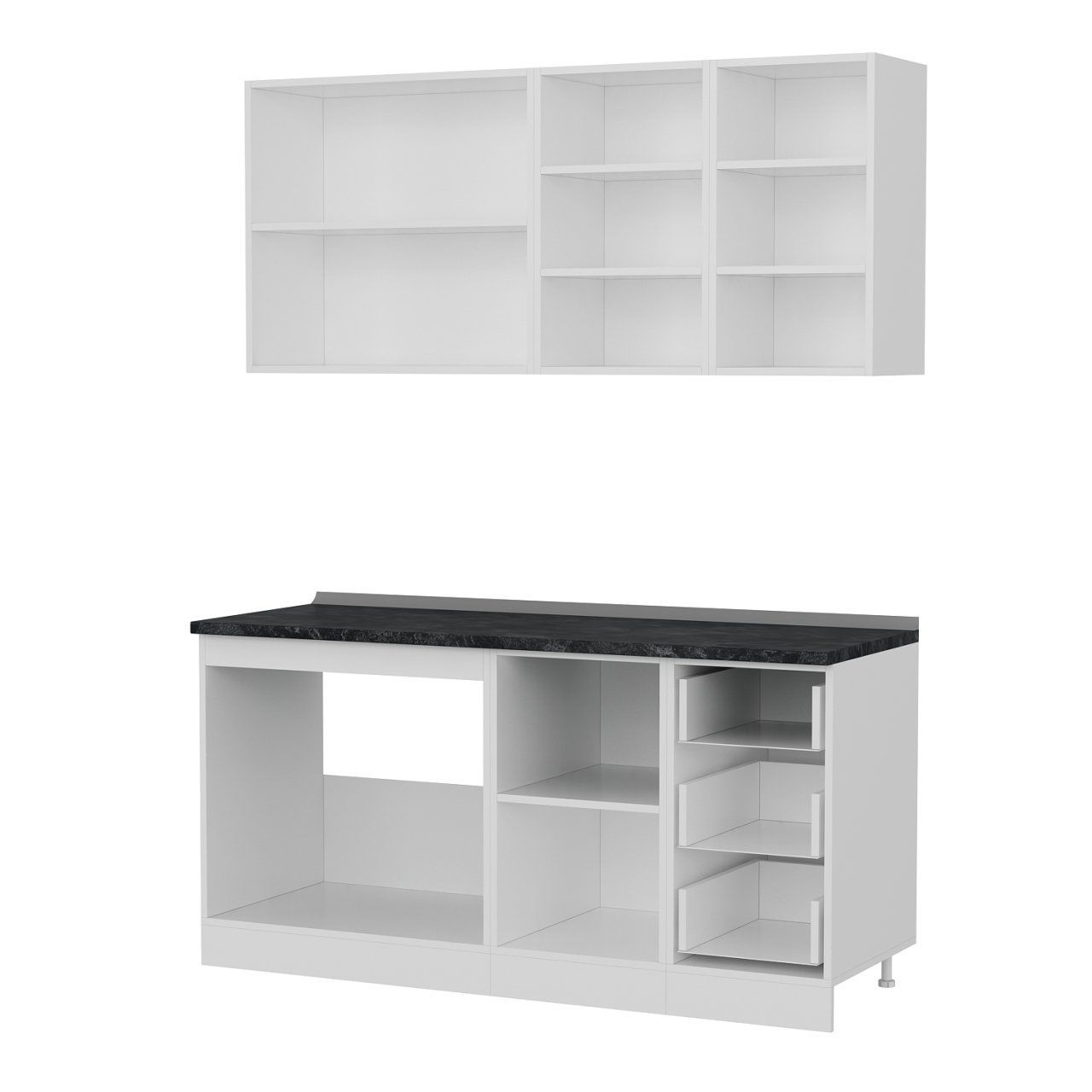 Minar 165 Cm Mutfak Dolabı Beyaz 165-B2