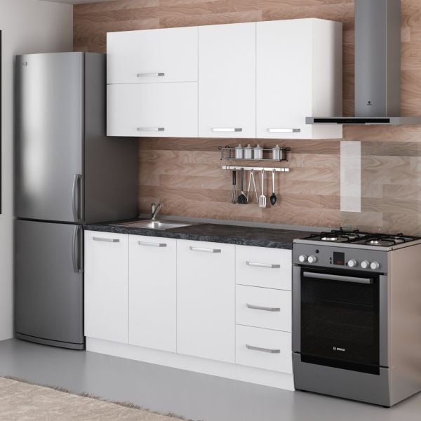 Minar 165 Cm Mutfak Dolabı Beyaz 165-B2