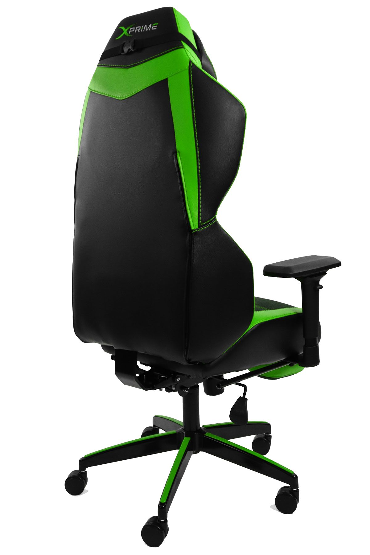 XPrime Tyler Oyuncu Koltuğu Hybrid Kumaş 4D Kolçak Ayak Uzatmalı Yeşil