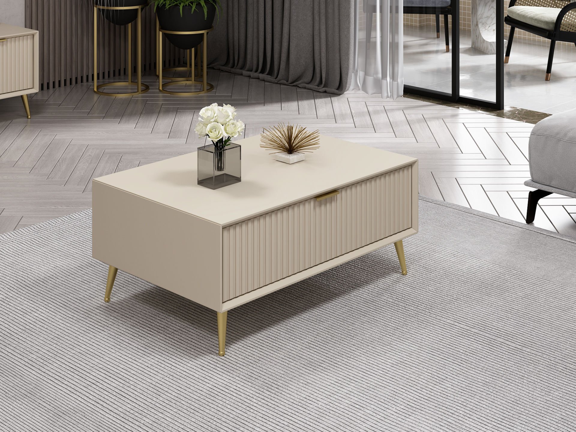 Kale Luxe Orta Sehpa - Kumtaşı